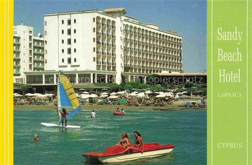 Larnaca cyprus sandy beach - cyprus,