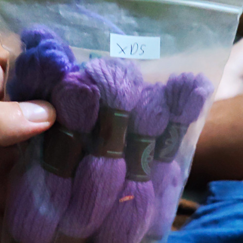Purple wool tapestry yarn - purple,
