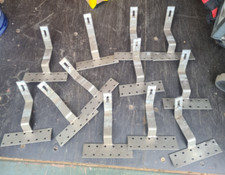 Solar Panel Hook x 12 PV Tile Roof Mounting Wall Mount Rail Steel Bracket