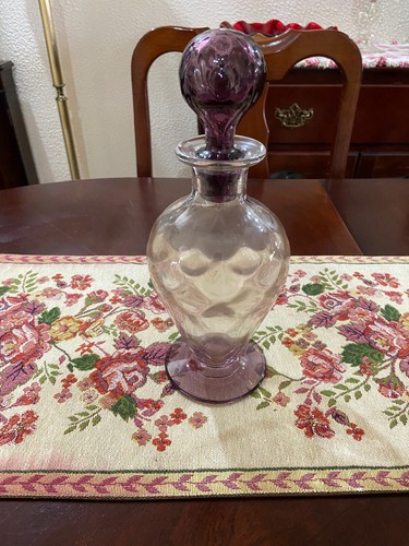 Vintage purple clear glass - /,