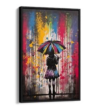 Banksy umbrella girl - umbrella,