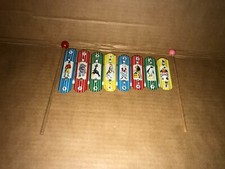 Vintage Xylophone Wood Metal