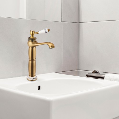 Antique brass bathroom sink - antique,