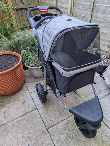 Pawhut foldable pet stroller - pet,