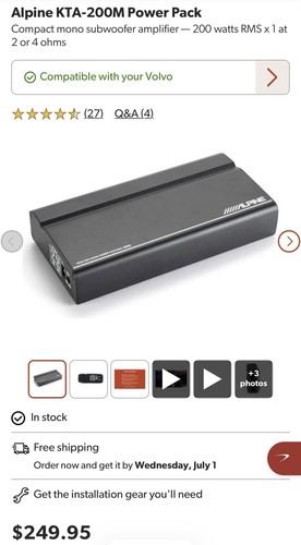 Alpine kta 200m mono power - alpine,