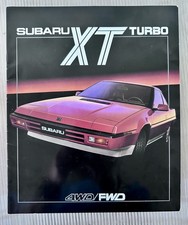 Subaru XT Turbo Large Brochure 1985 - 4WD & FWD