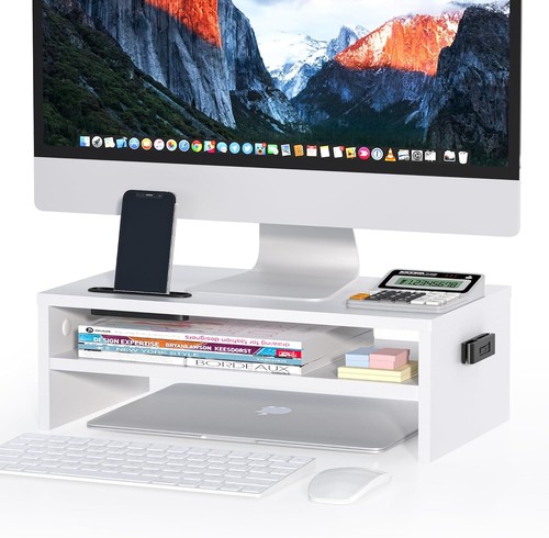 Wooden monitor riser stand - monitor,