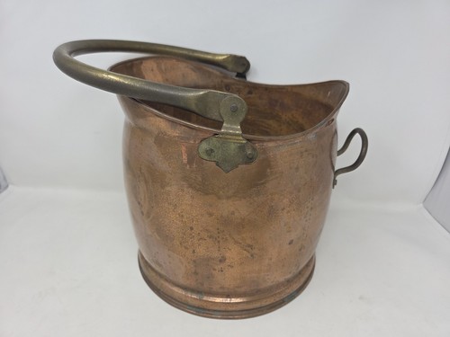 Vintage hammered copper coal - vintage,