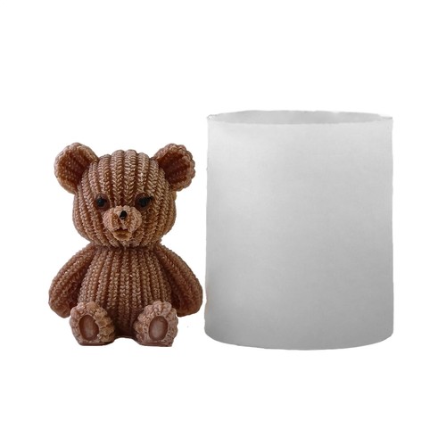 Bear candle mold - 3d,