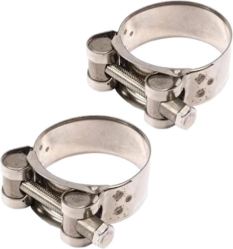 2pcs exhaust clamp stainless - 2pcs,