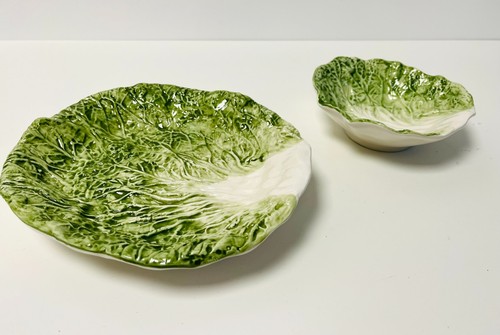 Ceramic cabbage leaf vegetable - ceramic,