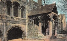 EDWARDIAN FINE ART POSTCARD NORMAN STAIRCASE CANTERBURY USED UNUSED GD V GD