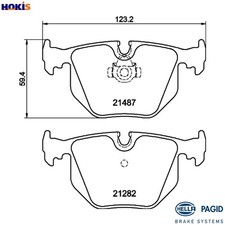 BRAKE PAD SET DISC BRAKE 8DB