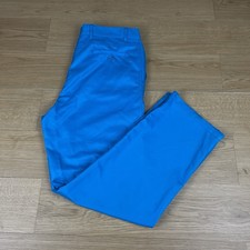 Dunlop Men's Bright Blue Golf Trousers W34 L31 Regular Fit Lightweight Polyester