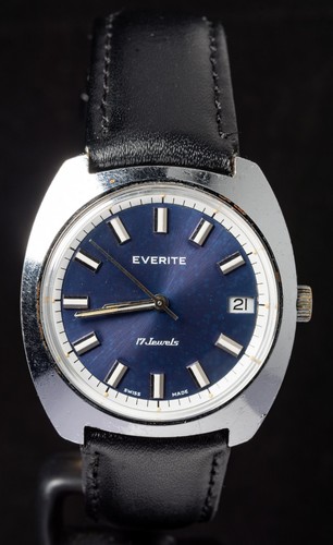 Everite blue dial men - dial, men's