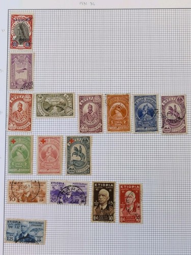 Ethiopia 1929 stamps - stamps, page