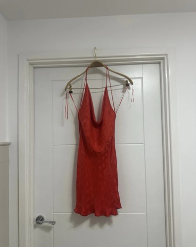 Zara women red short dress - red,