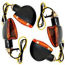 4 Mini Indicators Universal Orange Motorcycle Fits Kawasaki BMW KTM Yamaha