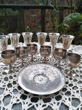 Vintage Goblets Cups Silver