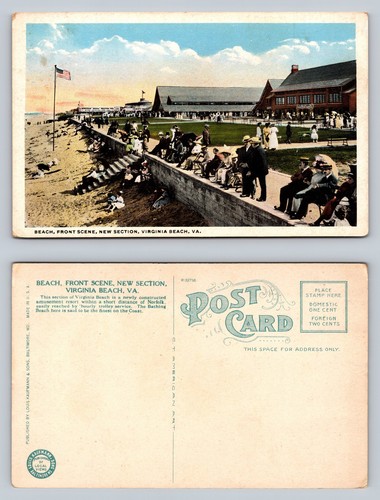 Virginia beach postcard front - virginia,
