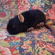 DOWMAN SOFT TOUCH 8" BLACK RAT SOFT TOY PLUSH MOUSE RODENT STUFFED ANIMAL NATURE
