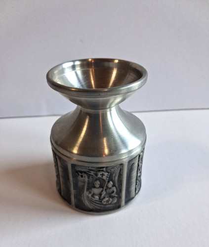 Konge tinn pewter candle - konge,