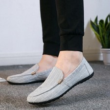 Men Slip On Loafers Canvas