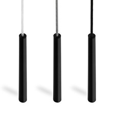 Pull Cord String Handle and Connector, Pen Style Lightweight Design. Jet Black.