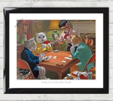 Cats Playing Poker Cards