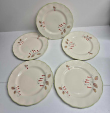 Grindley Creampetal  Plates Set of 5 Vine pattern Art deco 1930"s