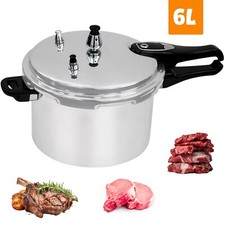 6 Litre Home Dual Handle aluminum Pressure Cooker Kitchen Catering Cookware