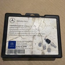 Used MERCEDES CLS, E, GLA, SL, SLK Locking Wheel Nuts & Key Set  B66470155