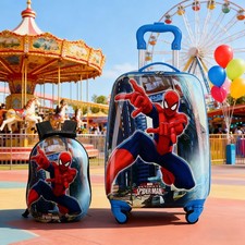 2 PCS Kids Luggage Set 18" & 12" Lightweight Carry-on Suitcase & Backpack Set UK