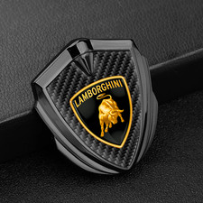 Fender Emblem Lamborghini Metal Sticker Side Badge Logo Decal