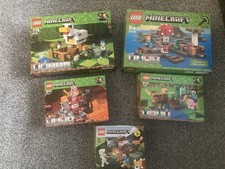 Minecraft Lego Boxed Bundle 21129 21138 21139 21140 21162 - Great condition