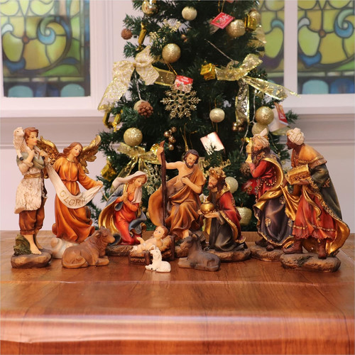 Piece nativity set - set,