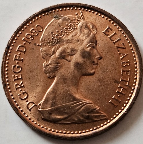 1980 half new - half, penny