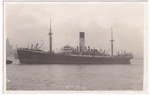 Blue funnel line cargo ship - ship, ss