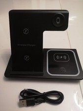 3-in-1 Wireless Charger Dock Charging Station for Apple Watch, iPhone, AirPods