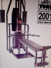 gym equipment used, York 2001