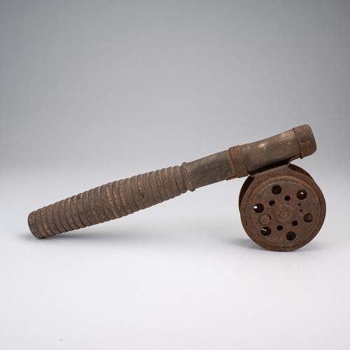 Antique wooden ice fishing - antique, rod