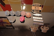 collection of VINTAGE ROYAL MAIL GPO BADGES & BUTTONS mixed lot