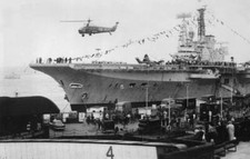 Helicopter taking off from