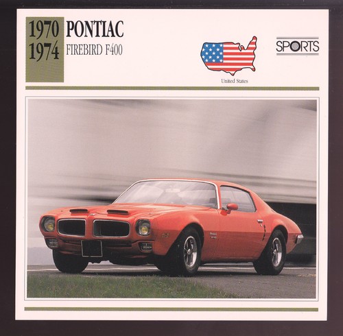 1970 1974 pontiac - pontiac, firebird