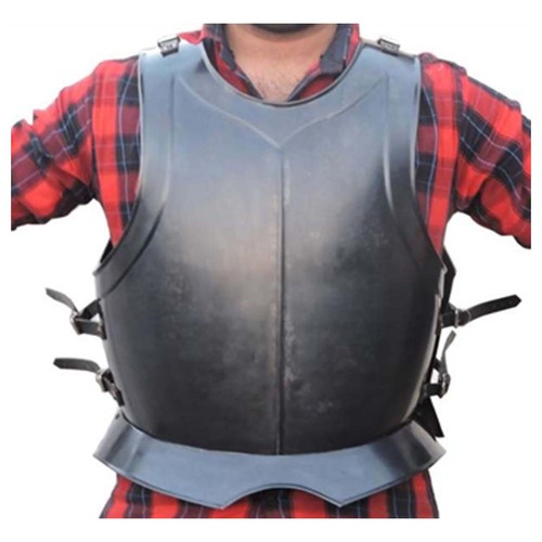 Black medieval body armour - medieval,