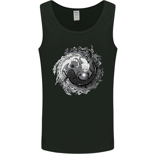 Axolotl yin yang mens - yang, vest