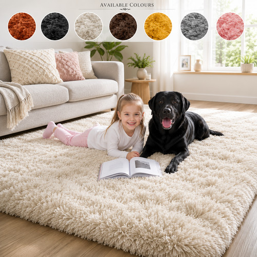 Large shaggy rug fluffy - shaggy,