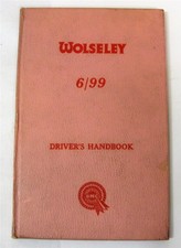 WOLSELEY 6/99 Cars Owners