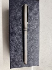 Fountain Pen Aurora silver 925 14k Nib , patron solid condition