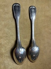 Two antique Fiddle & Thread